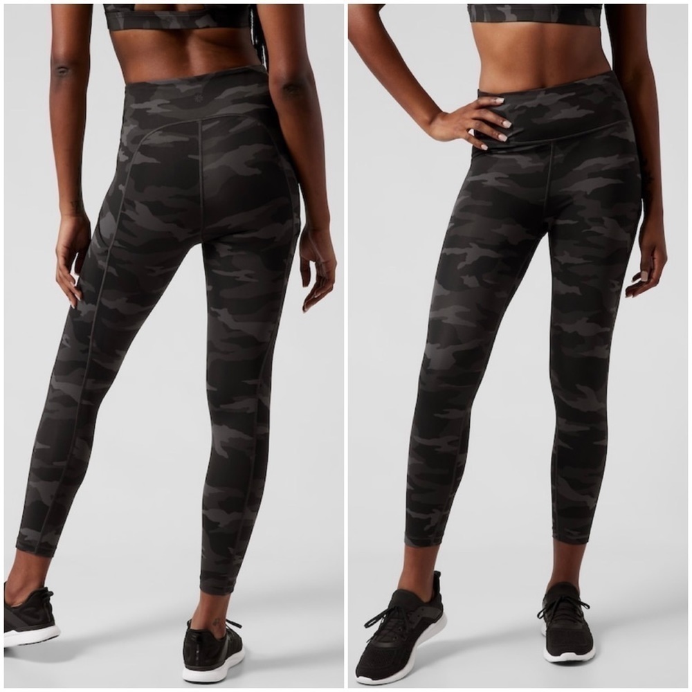 Athleta Ultimate Camo Stash Pocket Camo 7/8 Women’s Leggings Sz XS
